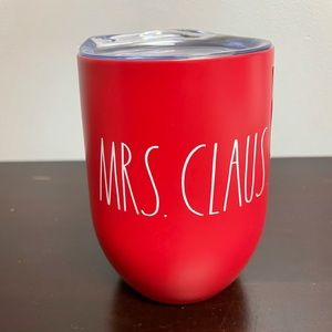 ♦️SALE♦️NWT Rae Dunn MRS CLAUS Wine Tumbler